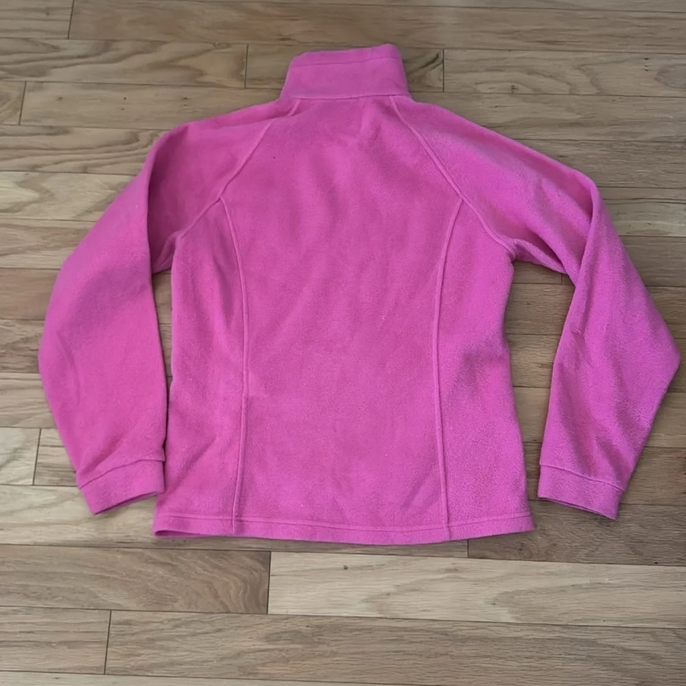 Columbia | Bright Pink | Full Zip Fleece | Youth size 18-20 (XL)